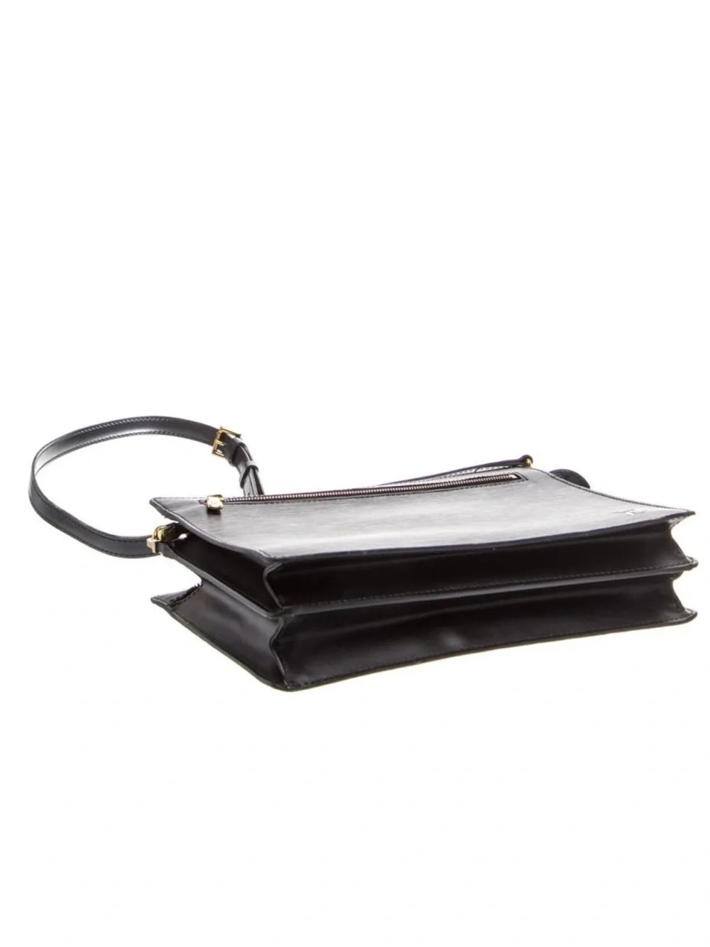 Louis Vuitton Vintage Black Epi Leather Enghien Crossbody Shoulder Clutch Bag
